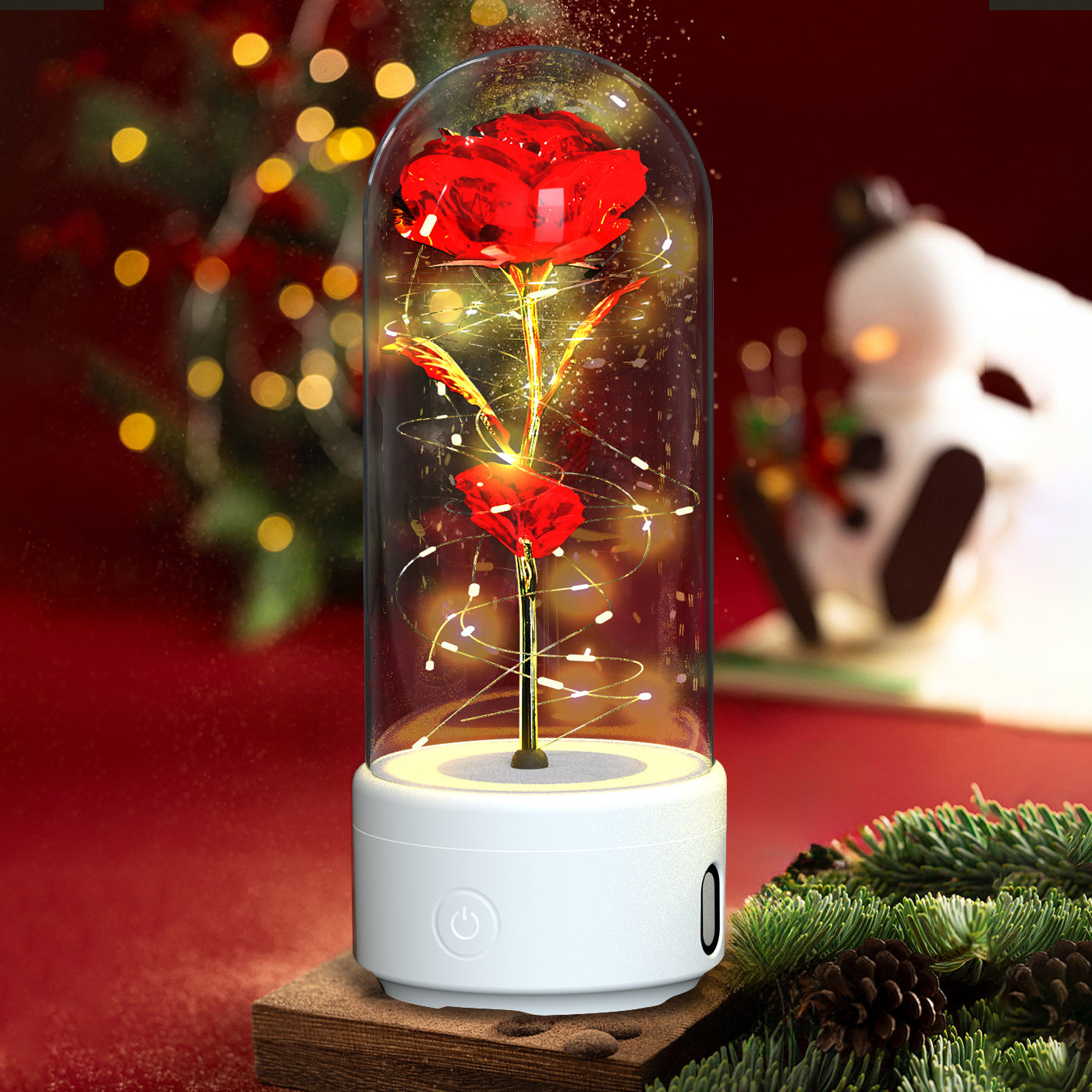 2 In 1 Rose  LED Light